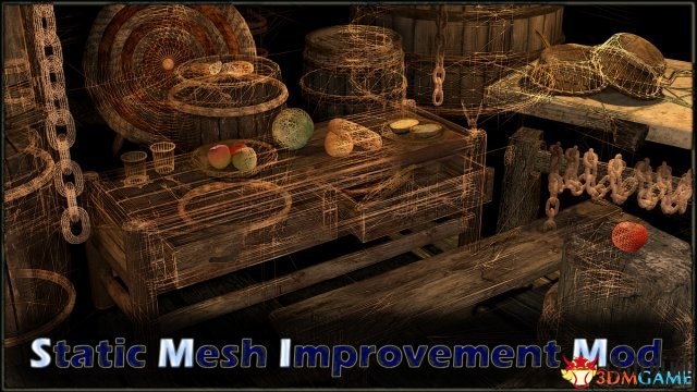 画面党必备！《上古卷轴5》物品高清材质MOD更新